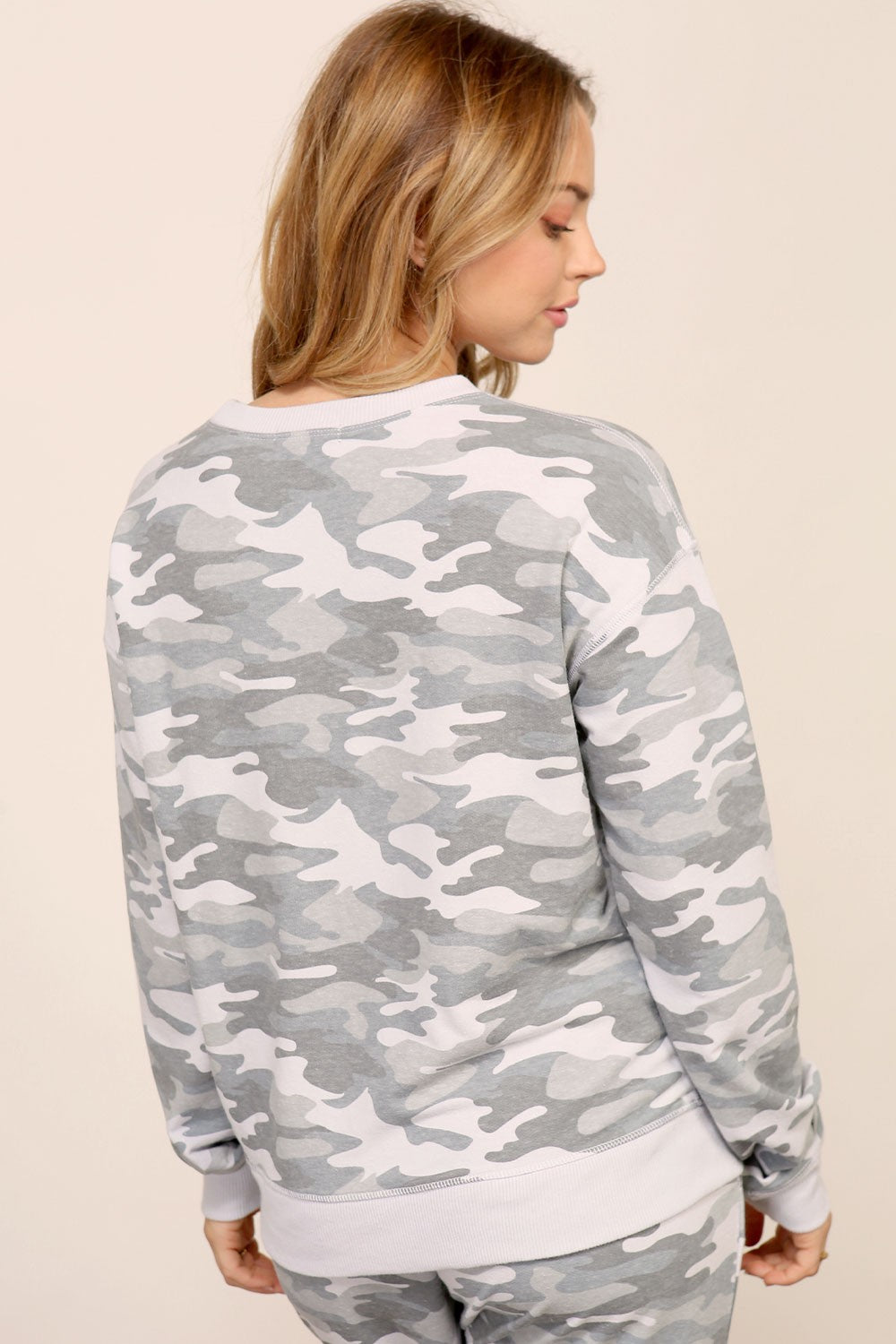 Camo Print Sweatshirt