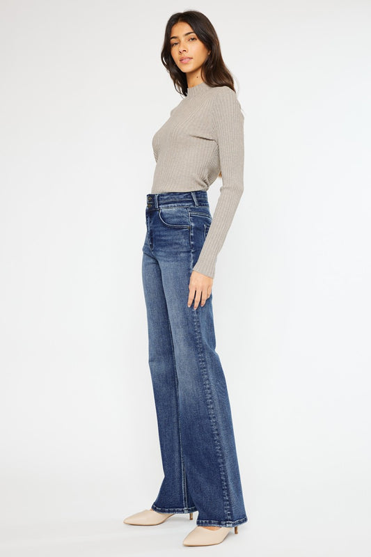 Kan Can- Onyx Essentials Ultra High-Rise Wide Flare Jeans