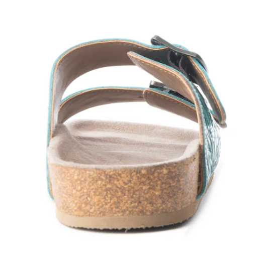 MYRA- Wildlfower Wanderer Sandals In Turquoise