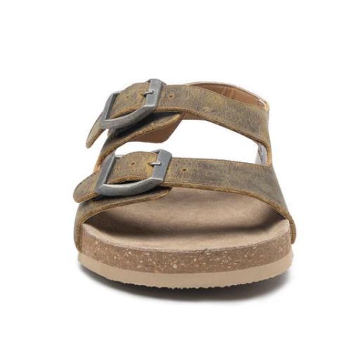 MYRA- Mountain Path Leather Sandals In Suede