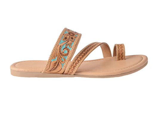 MYRA- Lannie Mae Sandals in Honey