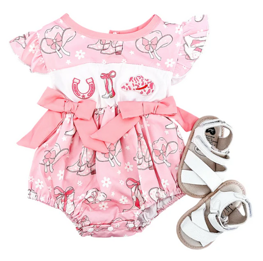 Rodeo Babe Embroidered Romper