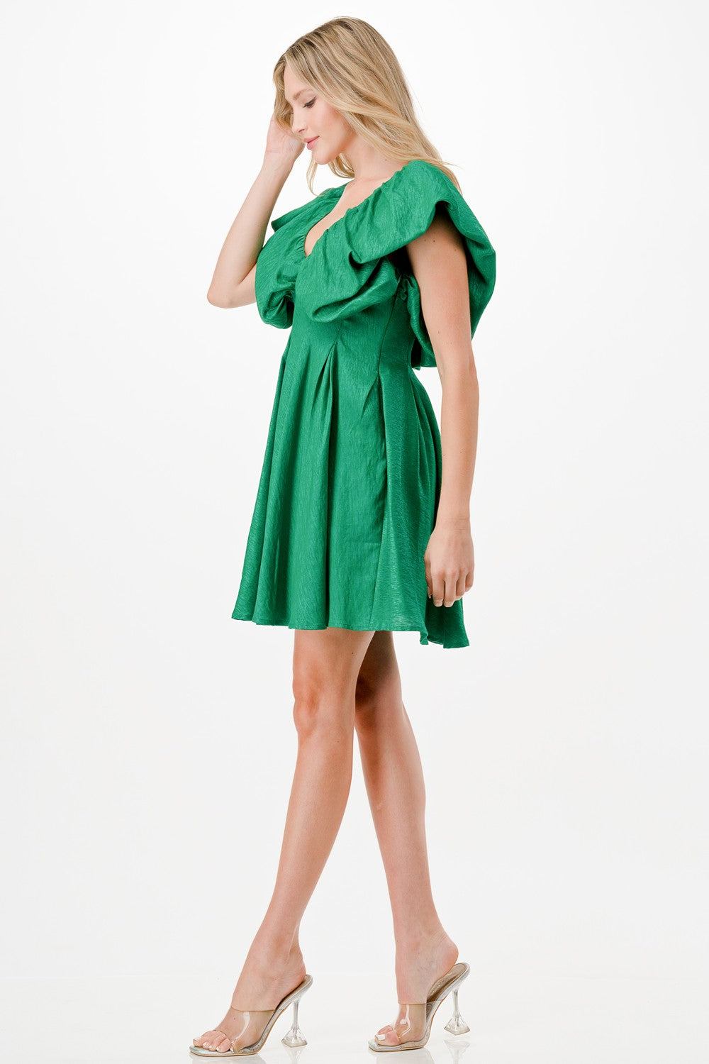 Ruffle Detail Short Dress