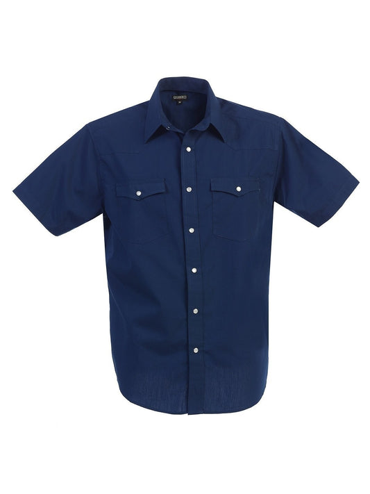 Men's Short Sleeve Solid Western Shirt