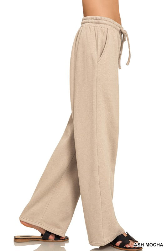 ZENANA- Fleece Long Sleeve Pullover & Sweatpants Set