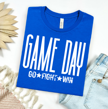 Game Day Go Fight Win Graphic T-Shirt- Youth Sizes