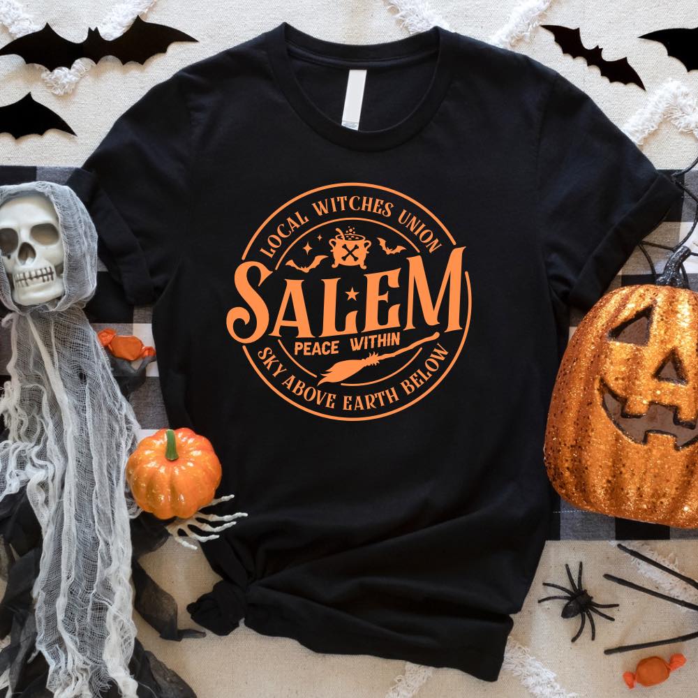 Halloween Graphic T-Shirt- Salem Broom Co.