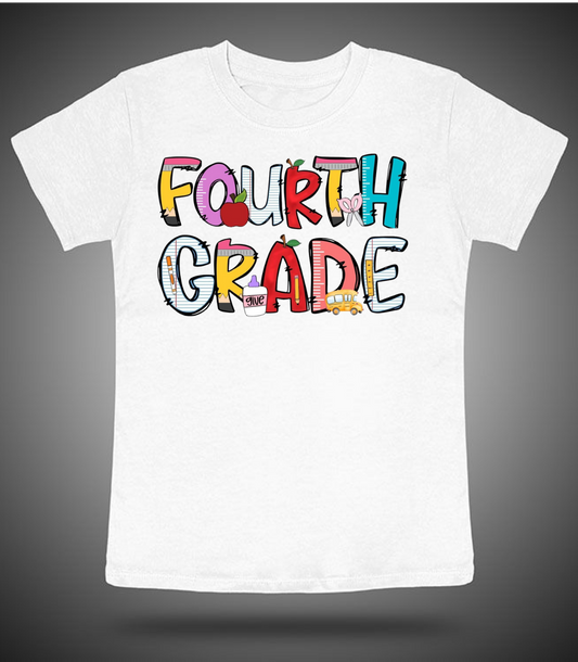 Fourth Grade- Apple, Bus and Glue