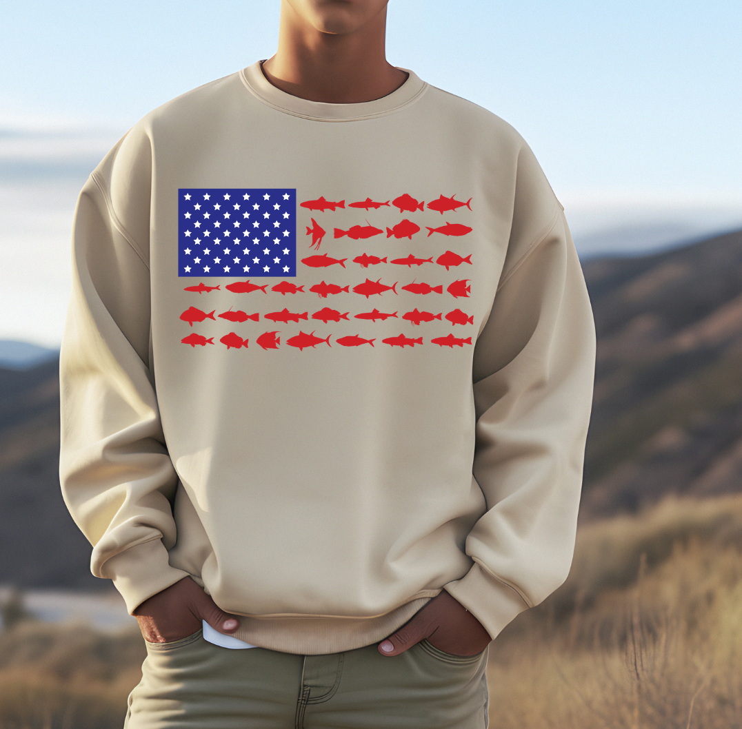 American Fish Flag