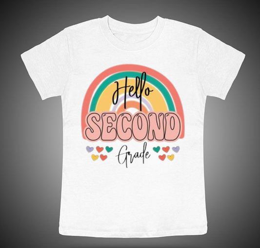 Hello 2nd Grade (Rainbow)