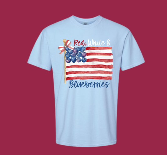Red White and Blueberries Graphic T-shirt