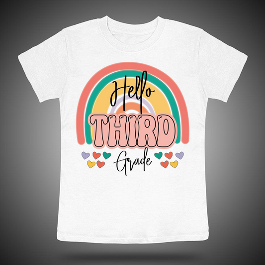Hello 3rd Grade (Rainbow)