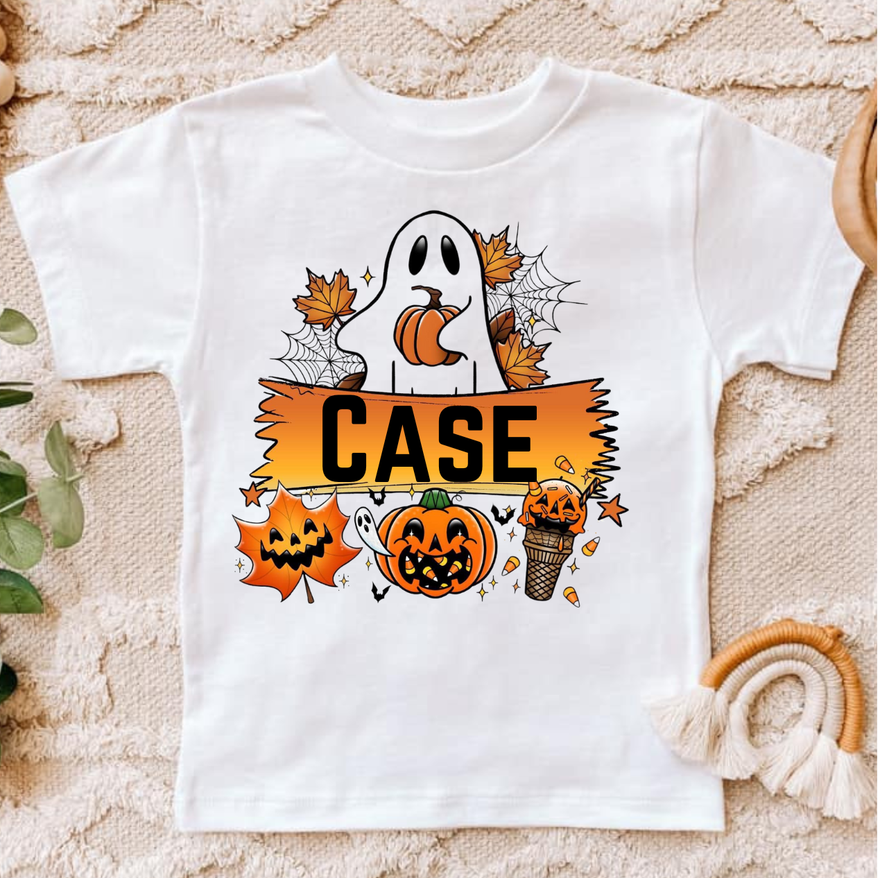 Ghost and Jack-O-Lanterns