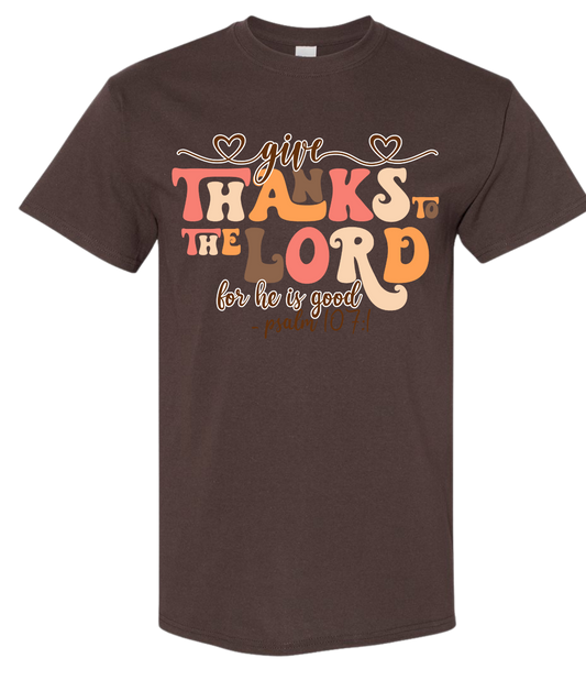 Give Thanks To The Lord For He Is Good