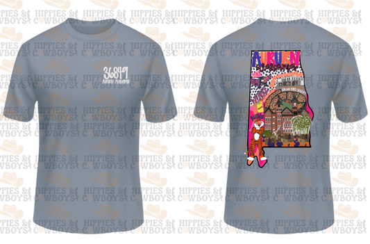 Auburn University 36849 Auburn, AL shirt featuring Aubie mascot and city football spirit.