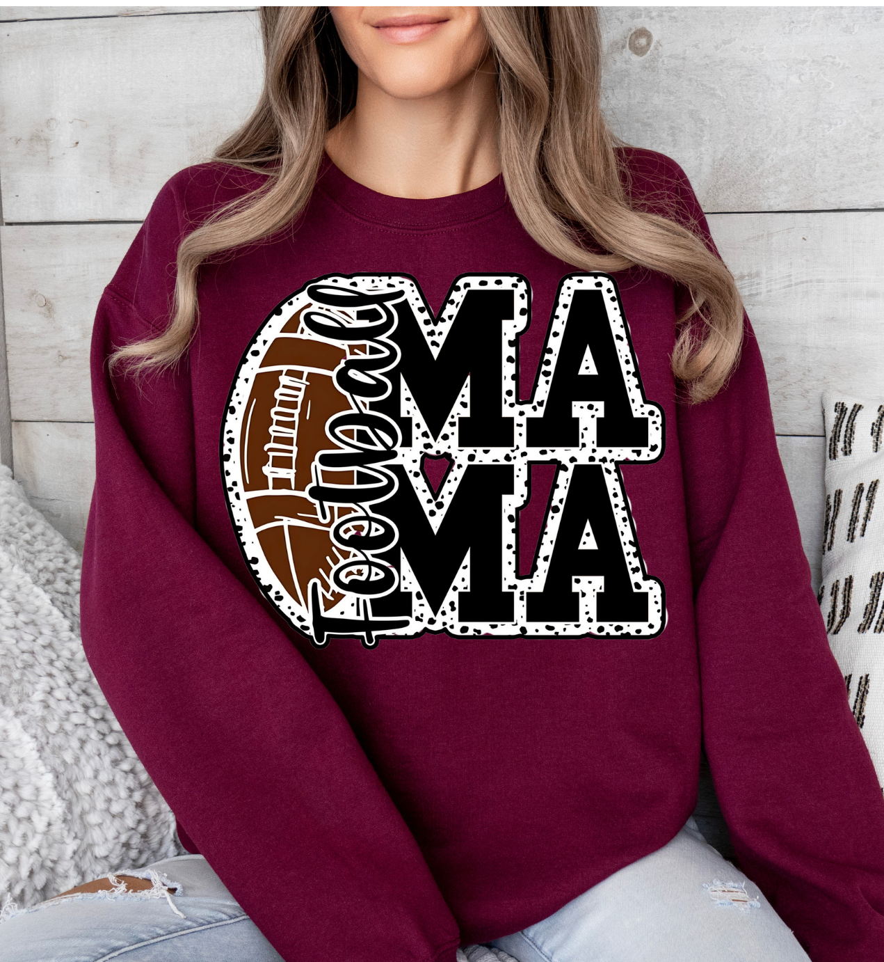 Football Mama- Black