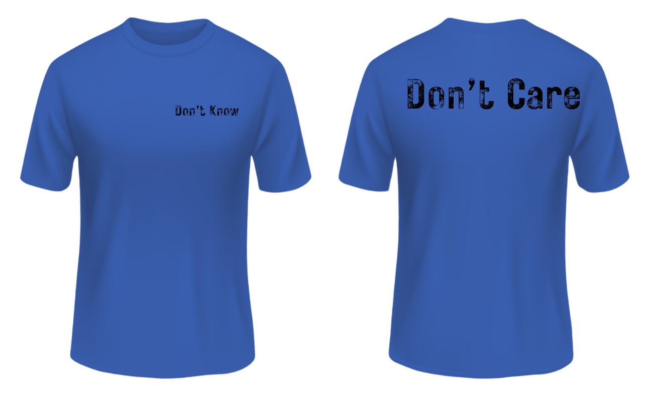 Don't Know Don't Care