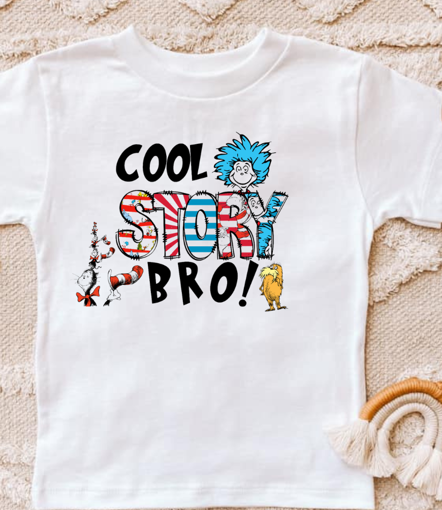 Cool Story Bro T-Shirt with playful, fun design.