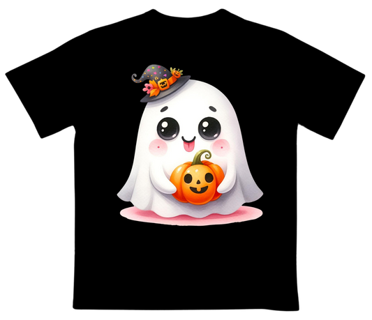 Ghost with Jack-O-Lantern