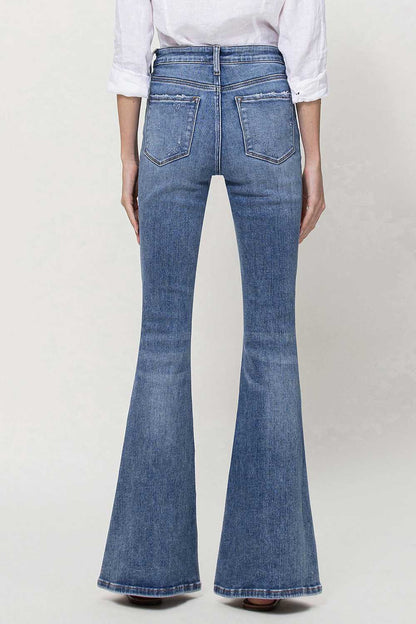 Vervet- Conscious- High Rise Long Flare Jean