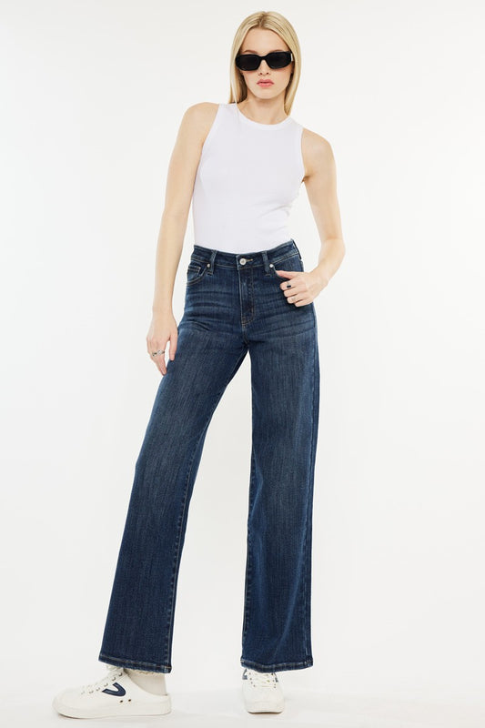Kan Can - Samia High Rise Wide Leg Jeans