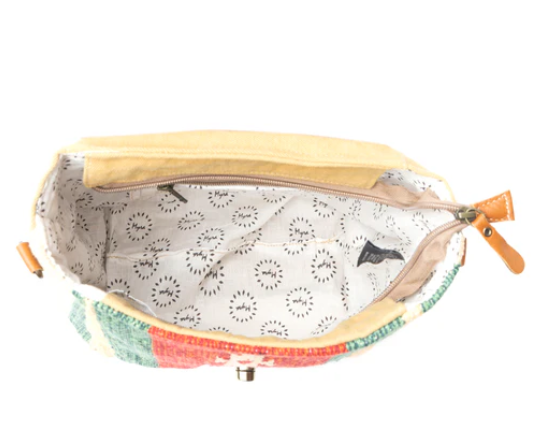 MYRA- Embossed Scarlet Hand-Tooled Bag