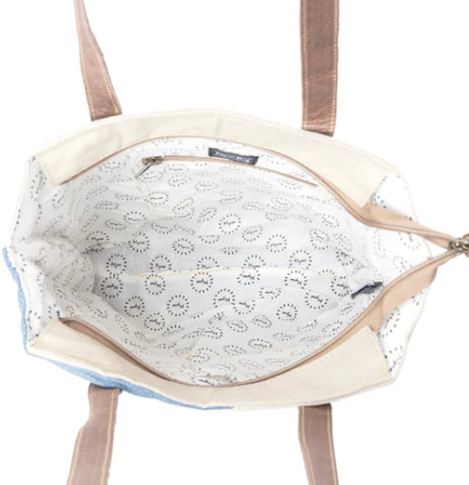 MYRA- Blue Star Key Tote Bag