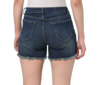 MYRA- Raggedy Denim Shorts