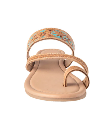 MYRA- Lannie Mae Sandals in Honey