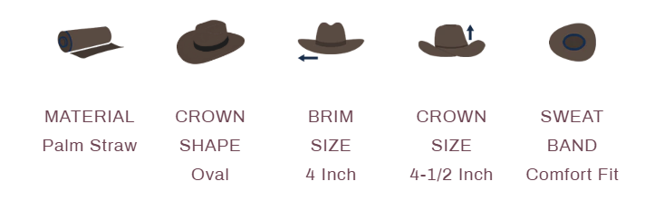 Gone Country- Cheyenne Natural- Palm Cowboy Hat