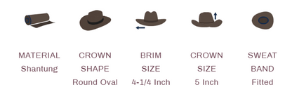 Gone Country- Big Sky Ivory Glazed II - Shantung Straw Cowboy Hat