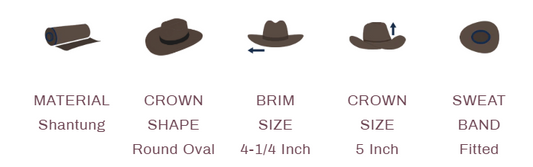 Gone Country- Big Sky Ivory Glazed II - Shantung Straw Cowboy Hat