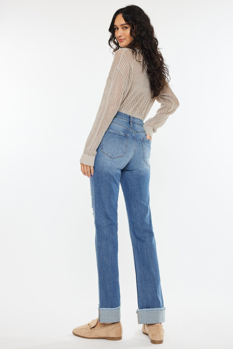 Kan Can - Trini Essentials High Rise Straight Jeans