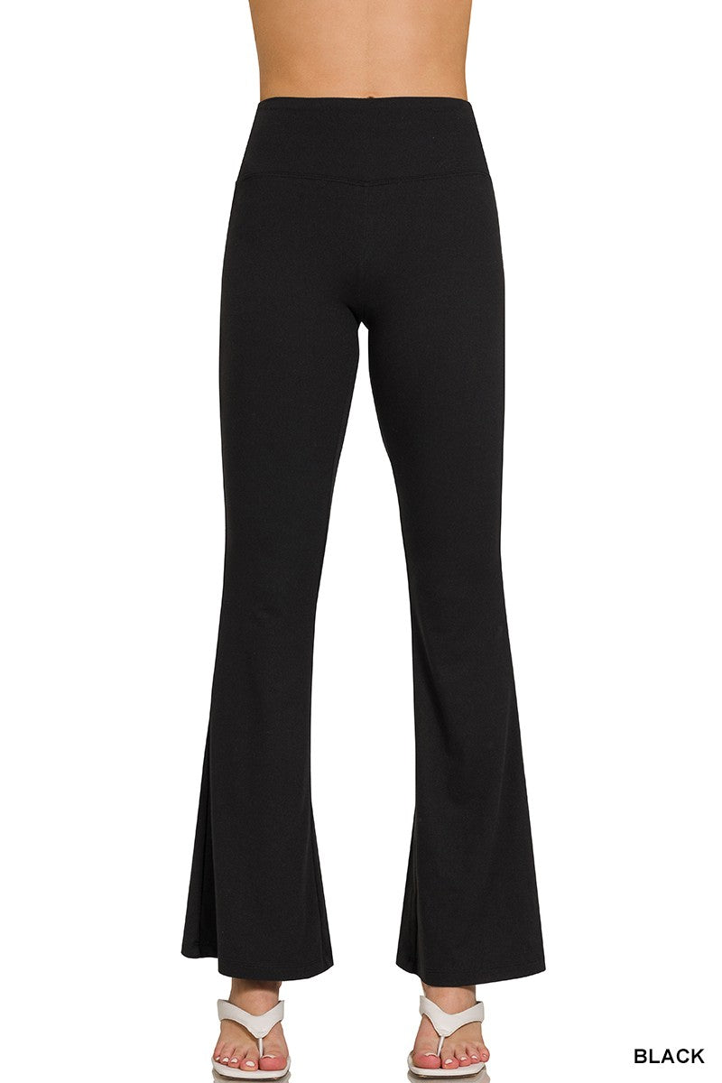 ZENANA- Buttery Soft Flare Leg High Waist Yoga Pants