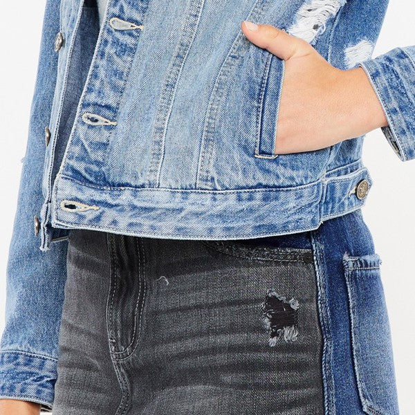 KANCAN CLASSIC TRUCKER DENIM JACKET