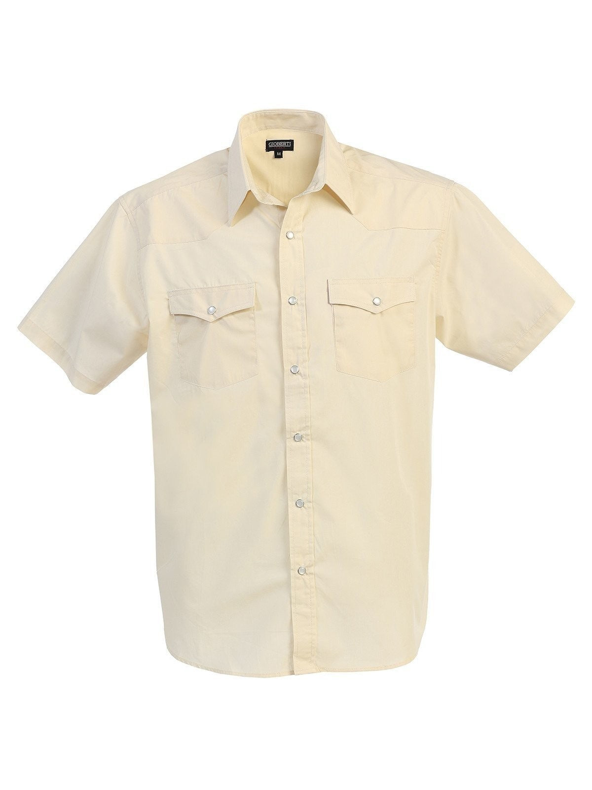 Men's Short Sleeve Solid Western Shirt