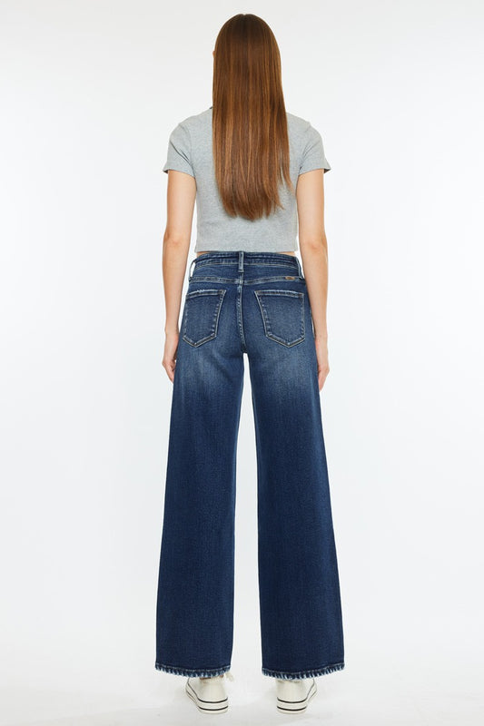 Kan Can- Dania Essentials High Rise Wide Leg Jeans
