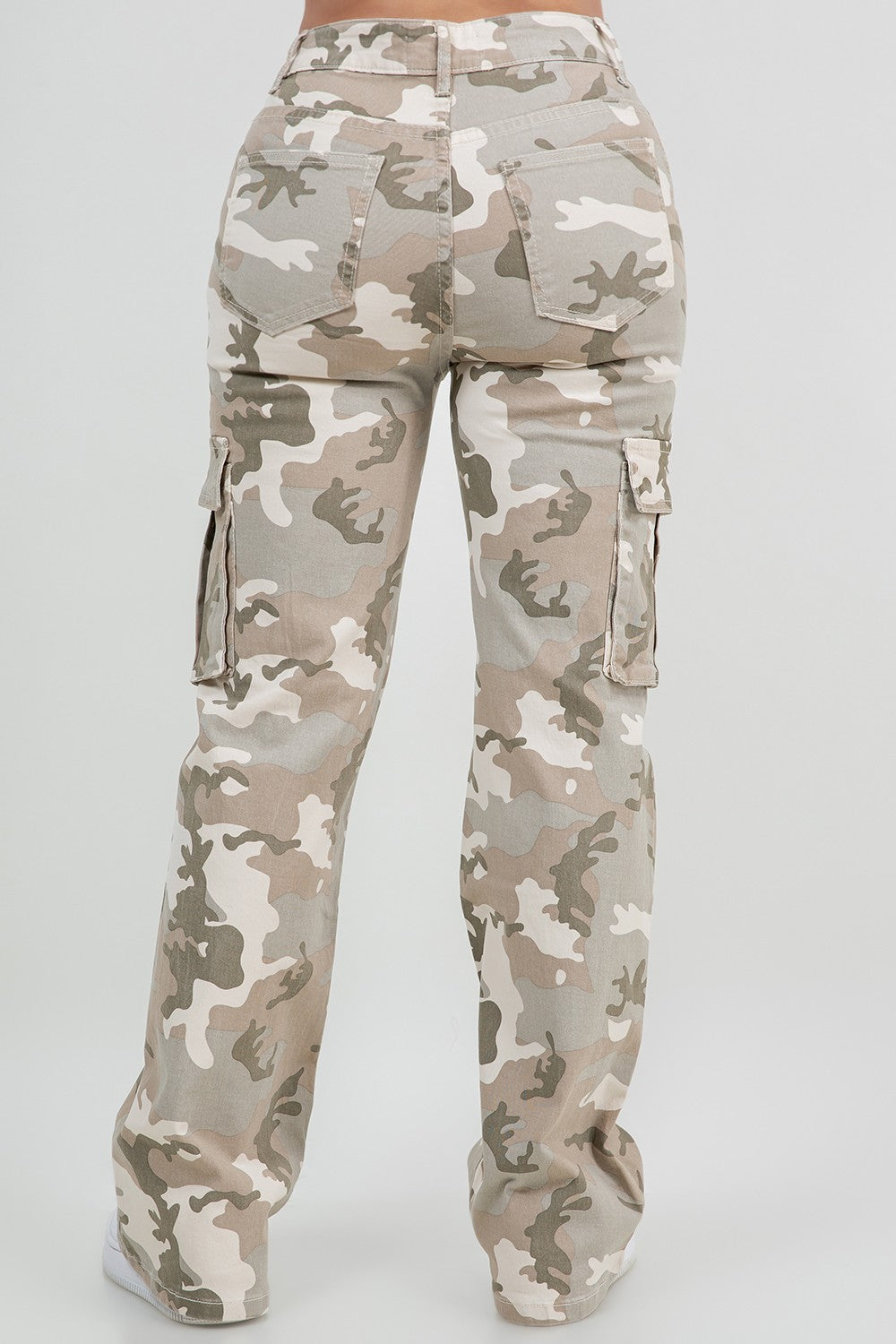 Camo Cargo Pants- Wide Leg