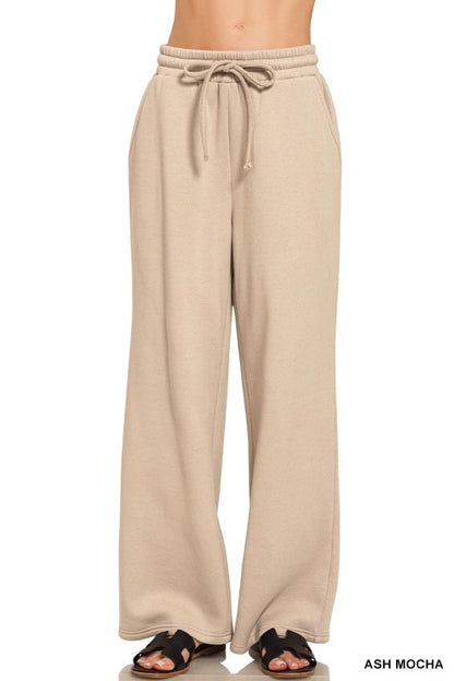 ZENANA- Fleece Long Sleeve Pullover & Sweatpants Set