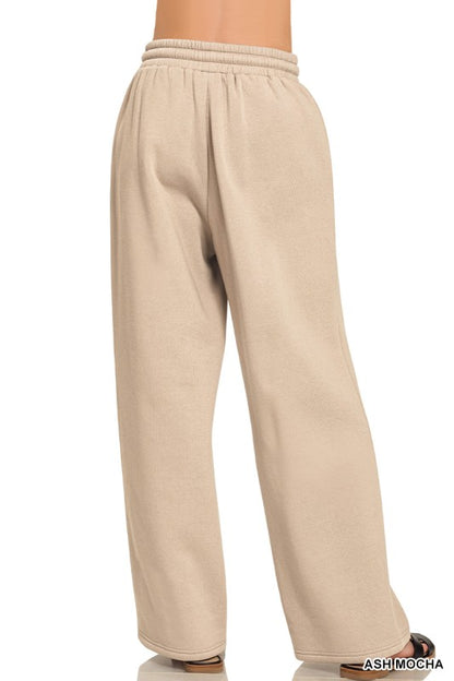 ZENANA- Fleece Long Sleeve Pullover & Sweatpants Set