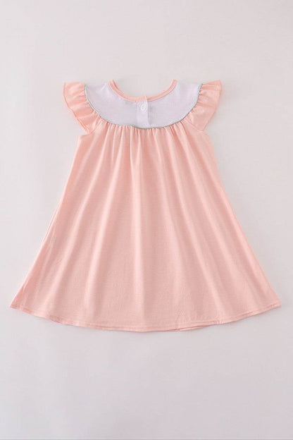 Pumpkin Embroidered Dress