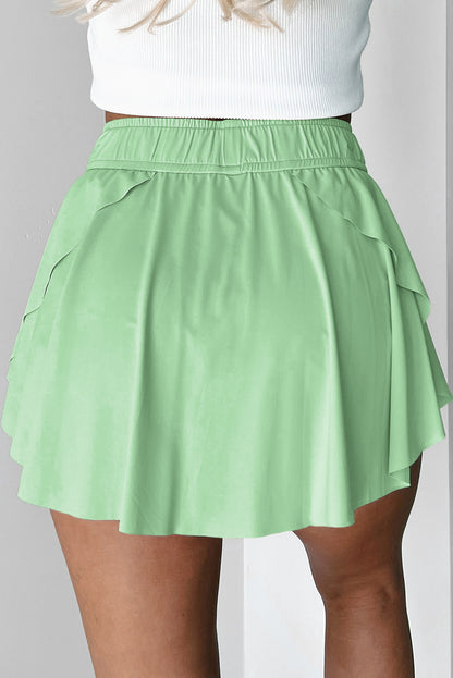 High Waist Lined Tennis Skort