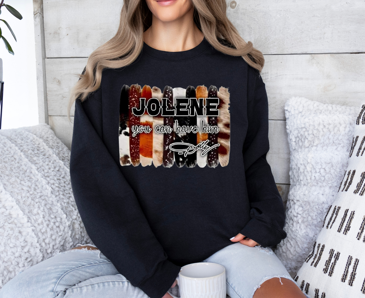 Jolene You Can Have Him shirt with bold design inspired by Dolly Parton.