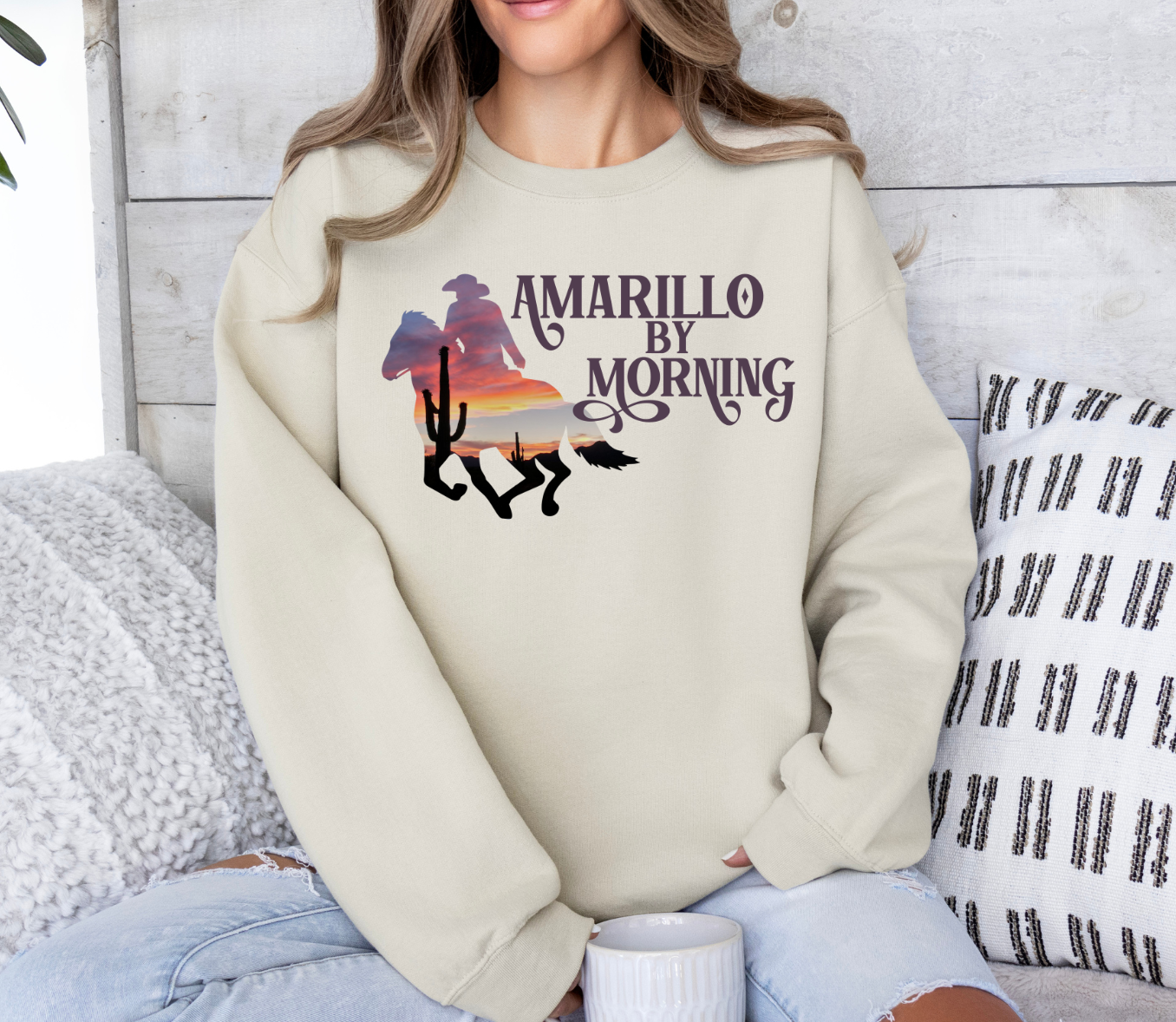 Amarillo By Morning shirt inspired by George Strait, country style.