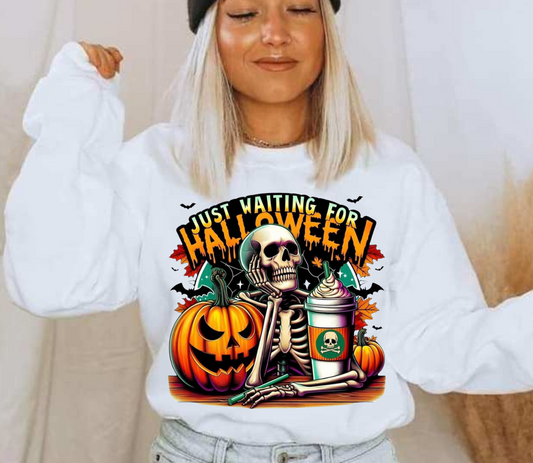 Just Waiting For Halloween with Coffee