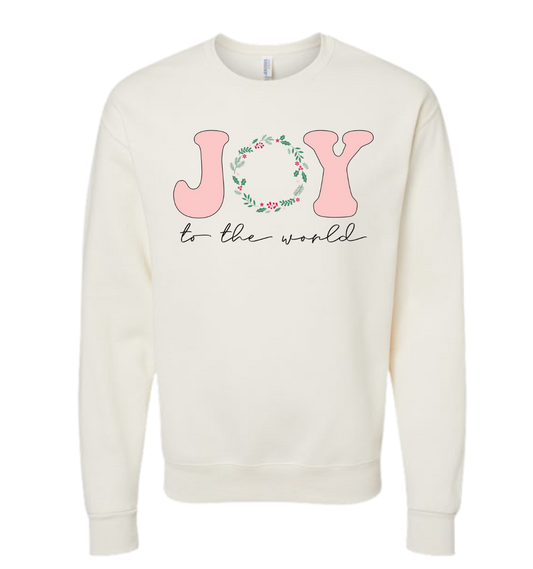 Joy To The World Shirt with playful design on white background.