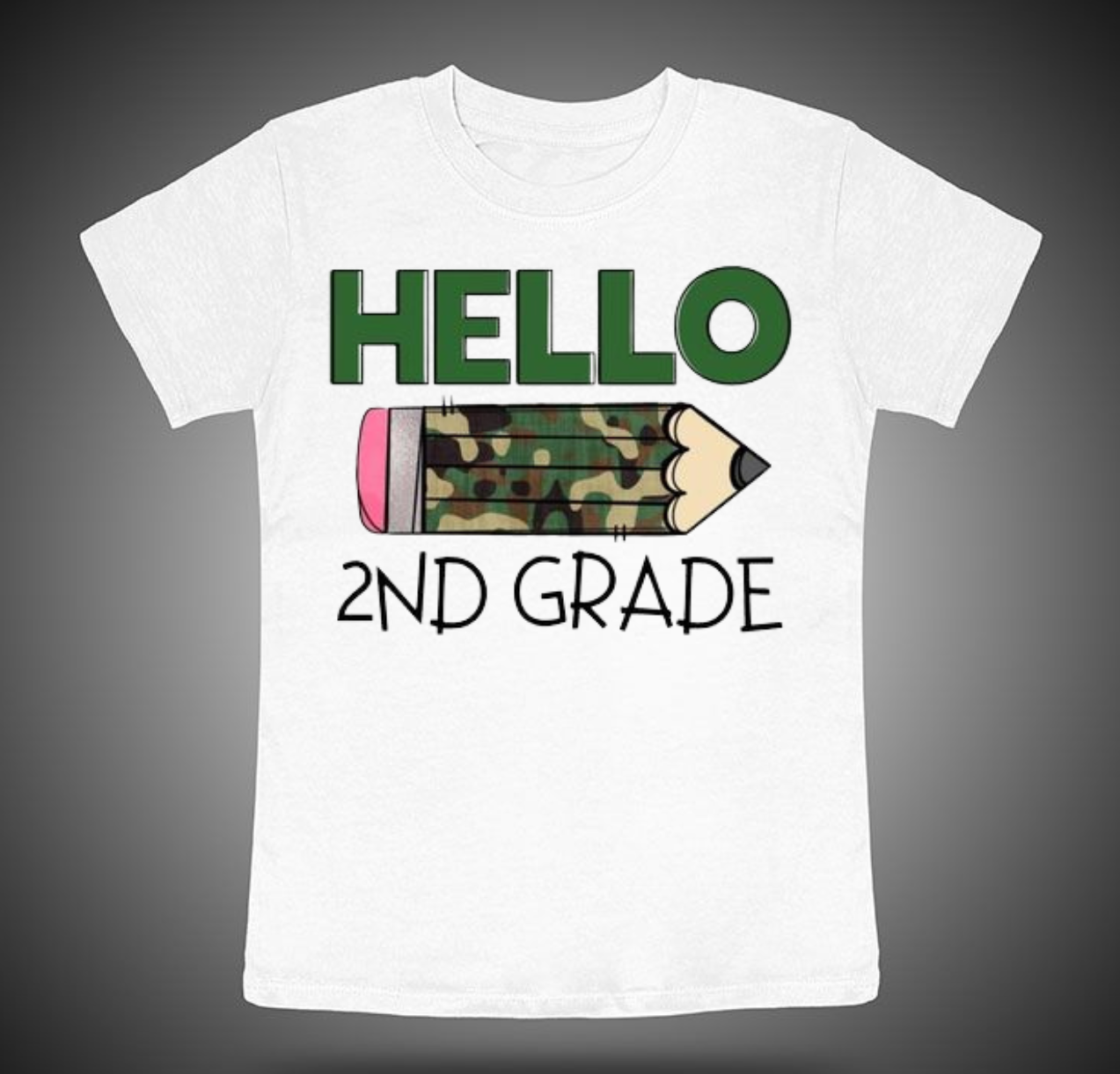 Hello 2nd Grade (camo pencil)