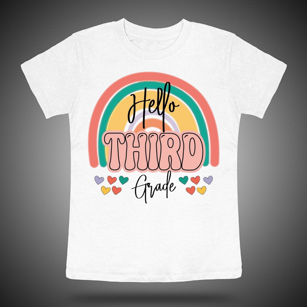 Hello 3rd Grade (Rainbow)