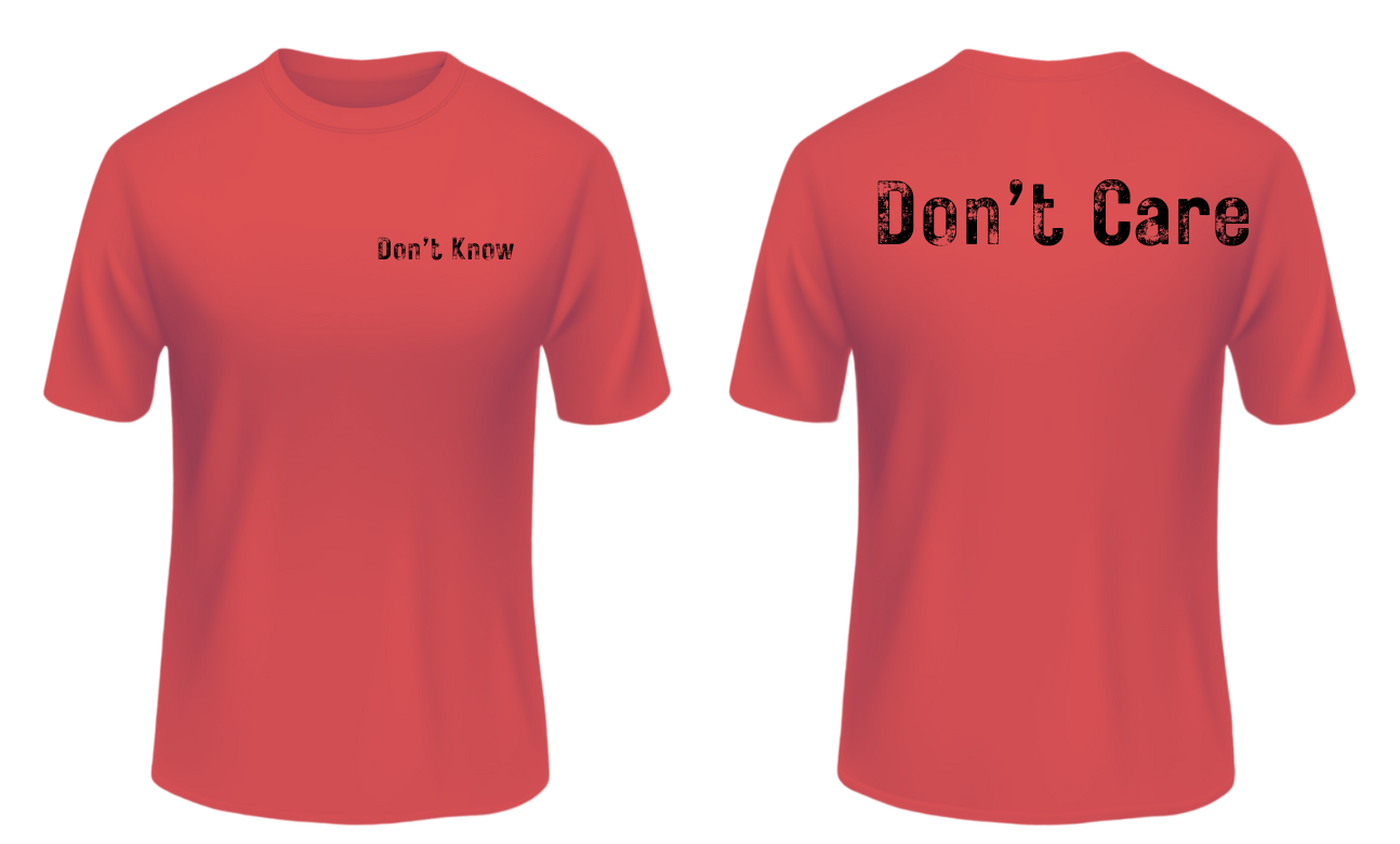 Don't Know Don't Care