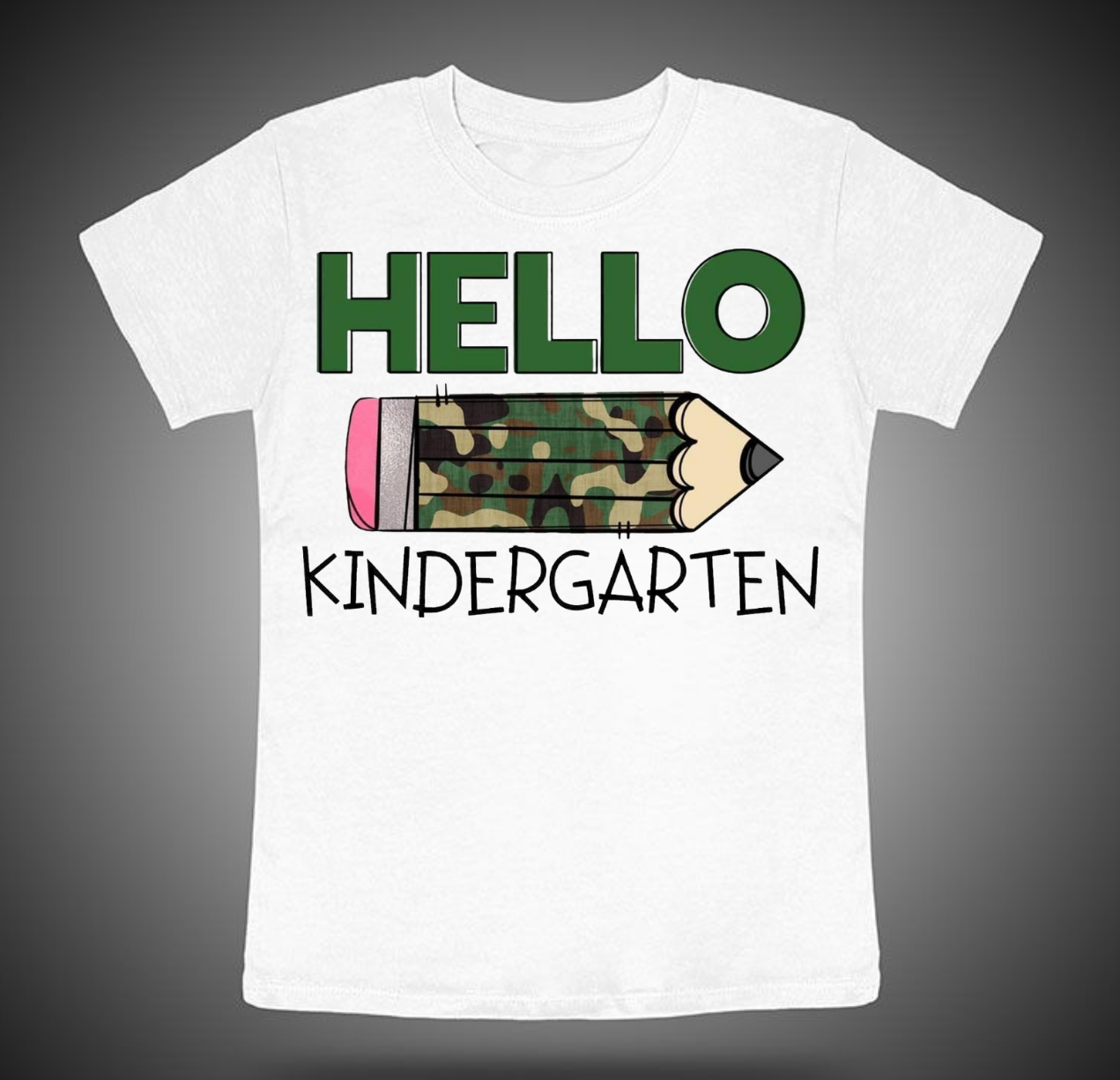 Hello Kindergarten (camo pencil)